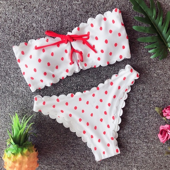 ♡ POLKA DOT BIKINI SET ♡ - Picture 3 of 6